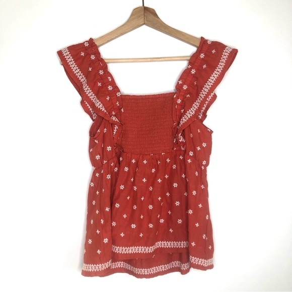 NWT Old Navy Embroidered Ruffle Top - Picture 5 of 6